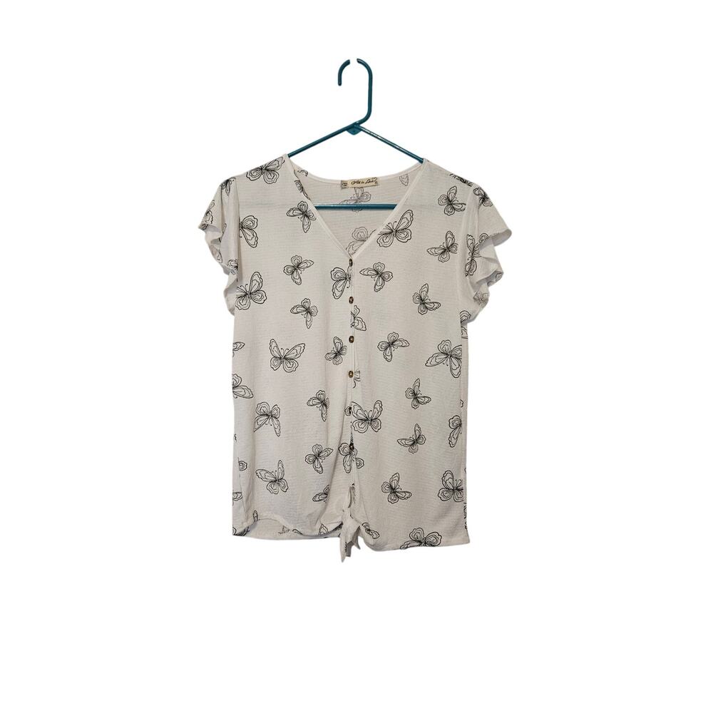 All in Love Ladies Lightweight Layering Short Sleeve Blouse